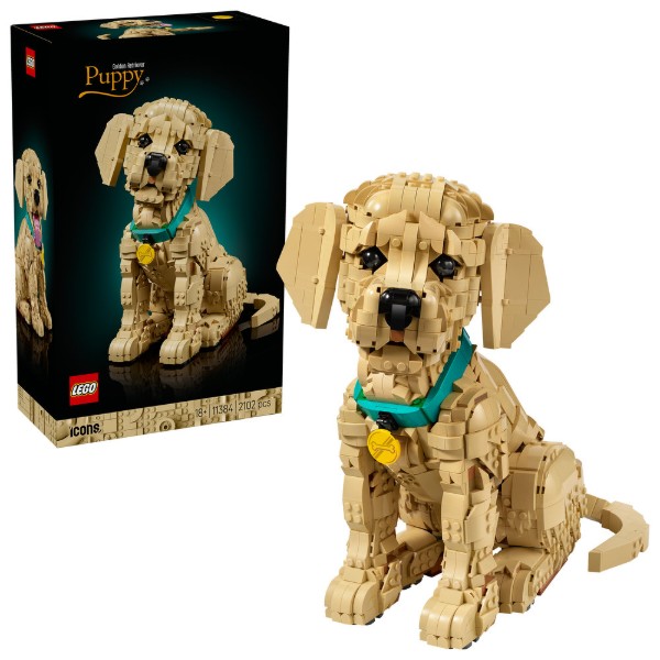 Фото - Конструктор LEGO Icons Цуценя золотистого ретривера (11384)