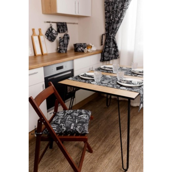 Фото - Скатерть раннер Прованс Breakfast black 40х120 см (039617)