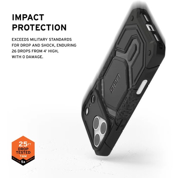 Фото - Чохол для смартфона UAG for iPhone 18 Pro Max, Monarch Pro Magsafe, Carbon Fiber (114568114242)