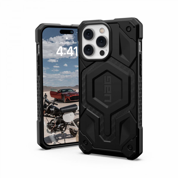 Фото - Чохол для смартфону UAG for Apple iPhone 14 Pro Max Monarch Pro Magsafe Carbon Fiber (114031114242)