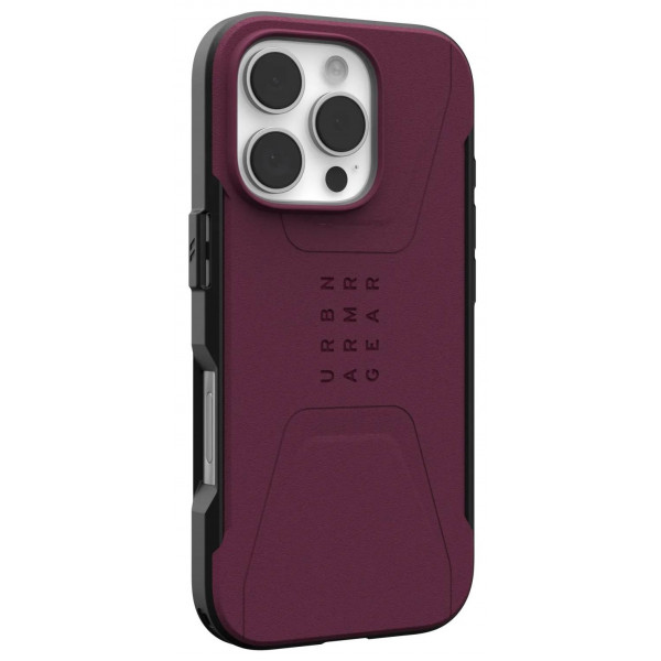 Фото - Чохол для смартфону UAG for iPhone 16 Pro, Civilian Magsafe, Bordeaux (114444119049)