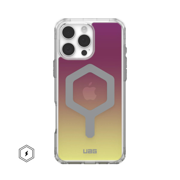 Фото - Чохол для смартфону UAG for iPhone 16 Pro Max, Plyo Magsafe LE, Maroon/Yellow Ombre (114481114780)