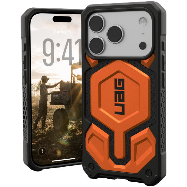 Фото - Чохол для смартфону UAG for iPhone 17 Pro Monarch Pro MagSafe Orange (114513119797) Фото - Чохол для смартфону UAG for iPhone 17 Pro Monarch Pro MagSafe Orange (114513119797)