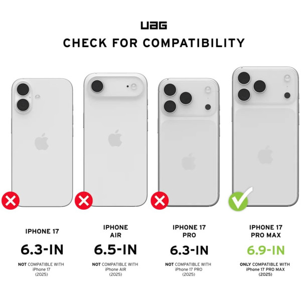 Фото - Чехол для смартфона UAG for iPhone 17 Pro Max, Plyo MagSafe, Black/Clear Ombre (11453011404G)