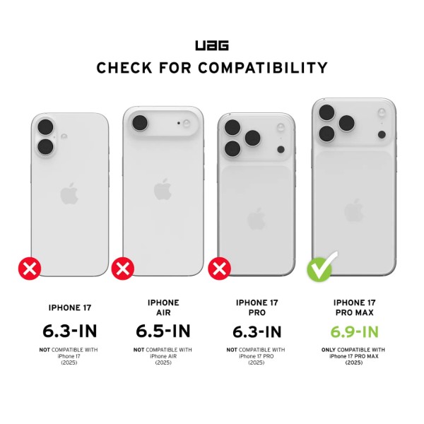 Фото - Чохол для смартфону UAG for iPhone 17 Pro Max, Plyo MagSafe, Ice/White (114530114341)