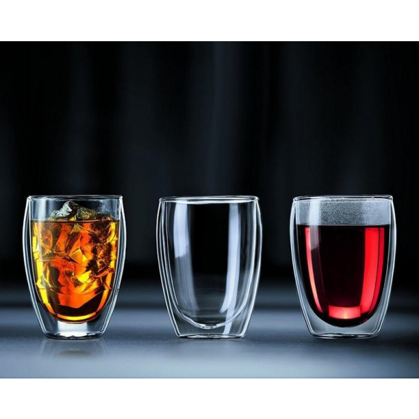 Фото - Набір склянок з подвійними стінками Bodum Pavina 6 шт 350 мл 4559-10-12