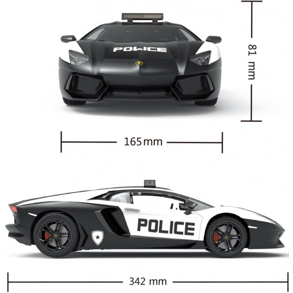Фото - Радіокерована машинка
KS Drive Lamborghini Aventador Police (114GLPCWB)