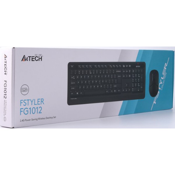 Фото - Клавіатура + миша бездротова A4tech FG1012 Black USB