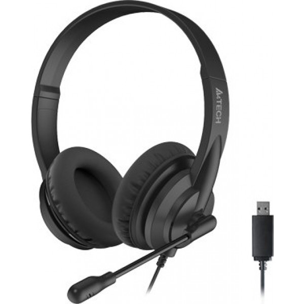 Фото - Гарнітура дротова A4tech HU-10 Black Фото - Гарнітура дротова A4tech HU-10 Black