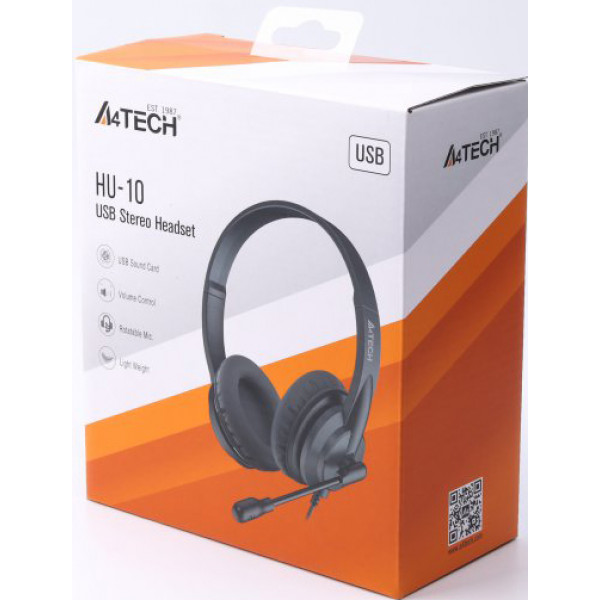 Фото - Гарнітура дротова A4tech HU-10 Black