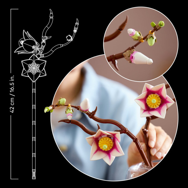 Фото - Конструктор LEGO Botanicals Ветви магнолии (11510)