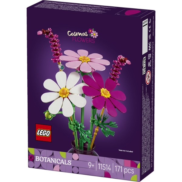 Фото - Конструктор LEGO Botanicals Цветы космеи (11514)
