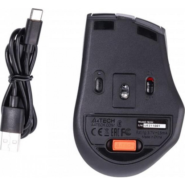 Фото - Миша бездротова A4tech Fstyler FB35C Smoky Grey USB