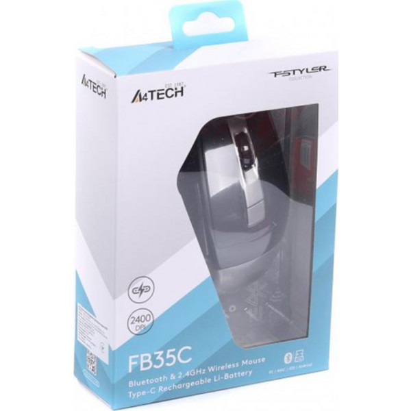 Фото - Миша бездротова A4tech Fstyler FB35C Smoky Grey USB