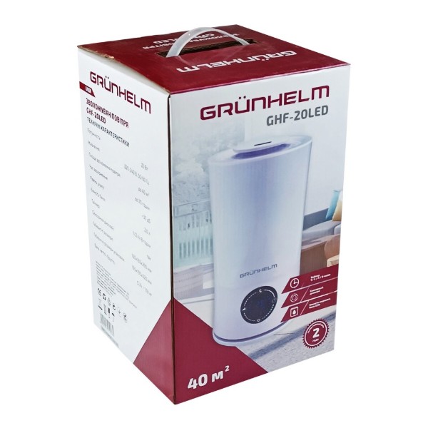 Фото - Зволожувач повітря Grunhelm GHF-20LED