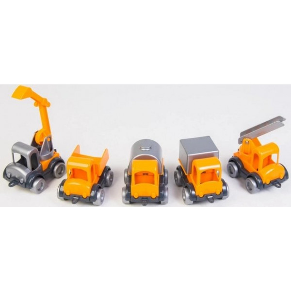 Фото - Базовый игровой транспорт для малыша Tigres Маленький Строитель ''Kid Cars'' 5 шт. (39371)