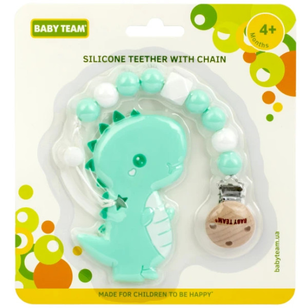 Фото - Прорезыватель Baby Team 4055_динозаврик