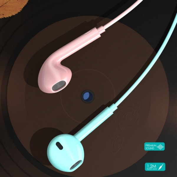 Фото - Навушники вкладиші дротові SkyDolphin SR06 Soft Pink (HF-000468)