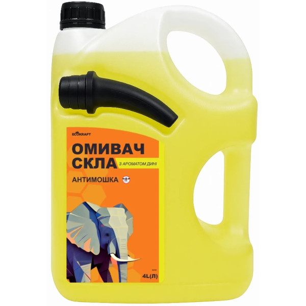 Фото - Омивач скла Ecokraft Антимошка парфумований 4 л Диня (11637)