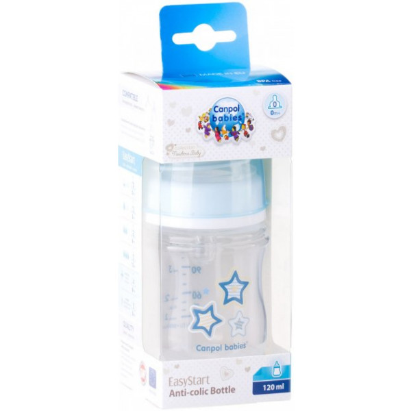 Фото - Пляшка для годування Canpol babies Newborn 120 мл Блакитна (35/216_blu)