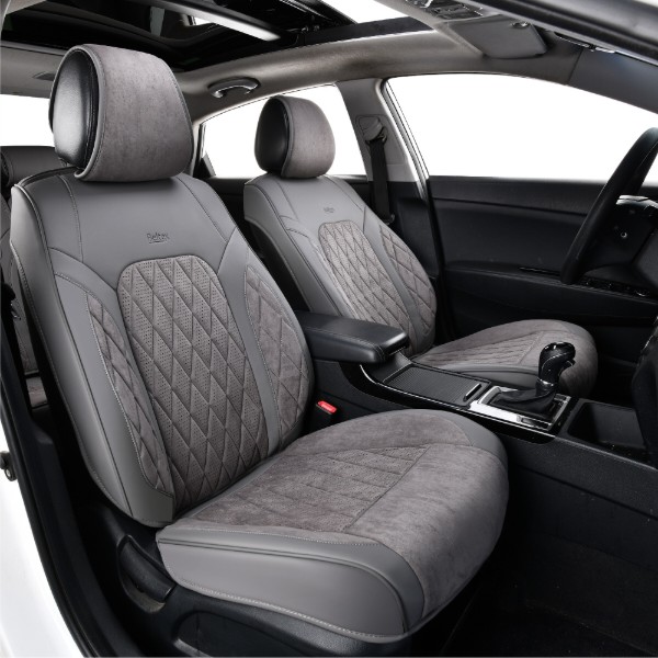 Фото - Комплект накидок на сидіння автомобіля Beltex 3D Malibu grey 2 шт. (BX89120)