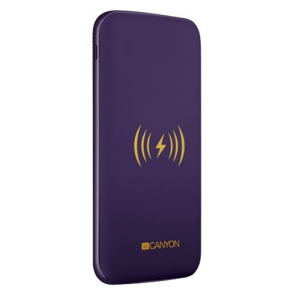 Фото - Батарея мобільна Canyon 8000mAh Wireless 5W Purple (OSCNSTPBW8P/CNS-TPBW8P)