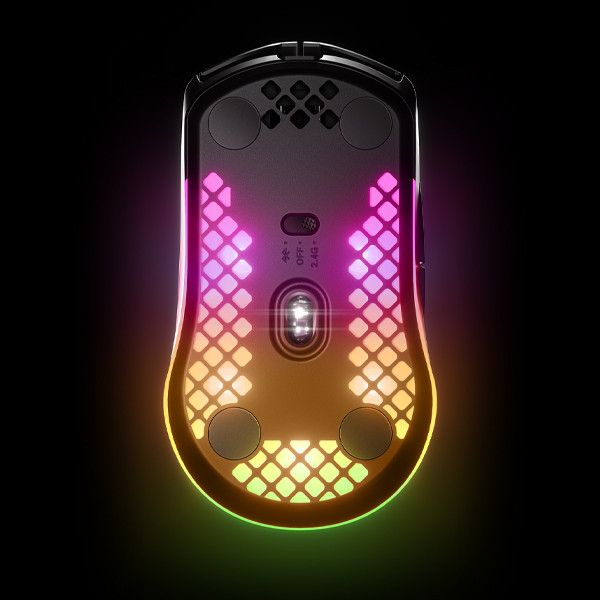 Фото - Микроповреждение - Мышь беспроводная игровая SteelSeries Aerox 3 Wireless Onyx (62612)