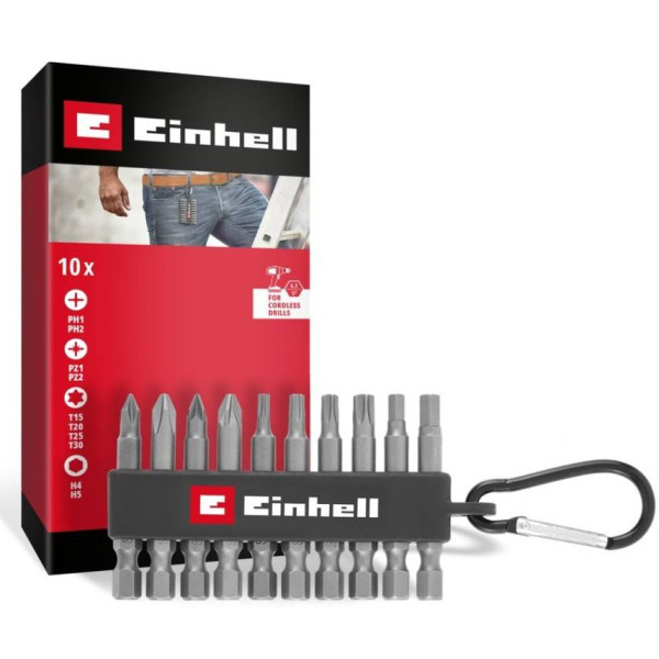 Фото - Набор бит для отвертки Einhell 50 мм 10 шт. (118623)