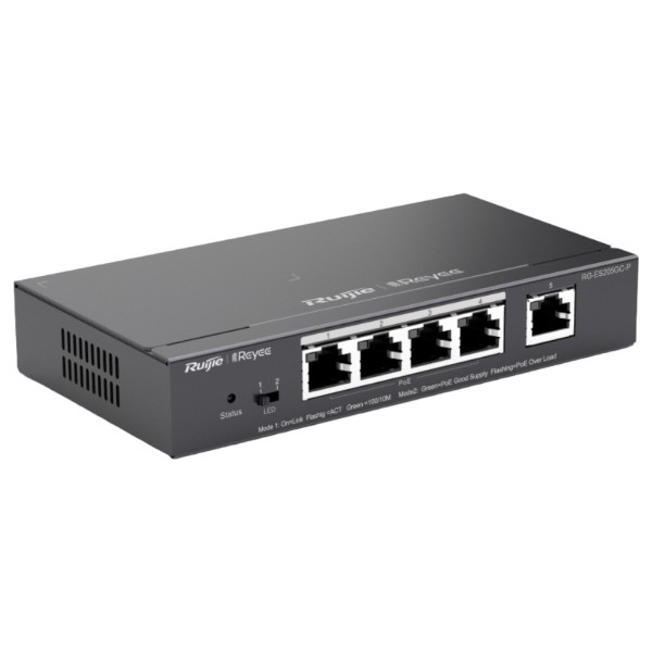 Фото - Коммутатор локальної мережі (Switch) Ruijie Reyee (RG-ES205GC-P)