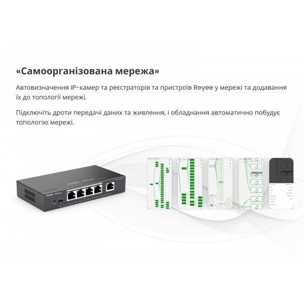 Фото - Коммутатор локальної мережі (Switch) Ruijie Reyee RG-ES205GC