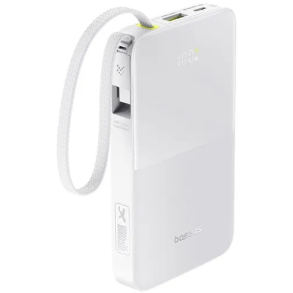 Фото - Батарея мобільна Baseus EnerFill Bipow2 Pro 22.5W 10000mAh White (E0027601) Фото - Батарея мобільна Baseus EnerFill Bipow2 Pro 22.5W 10000mAh White (E0027601)