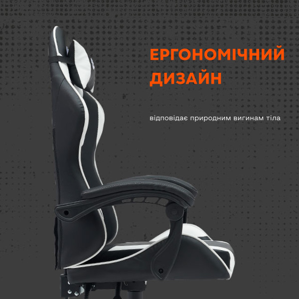 Фото - Кресло для геймеров Canyon Core SGCH2 Black White (CNE-SGCH2W)