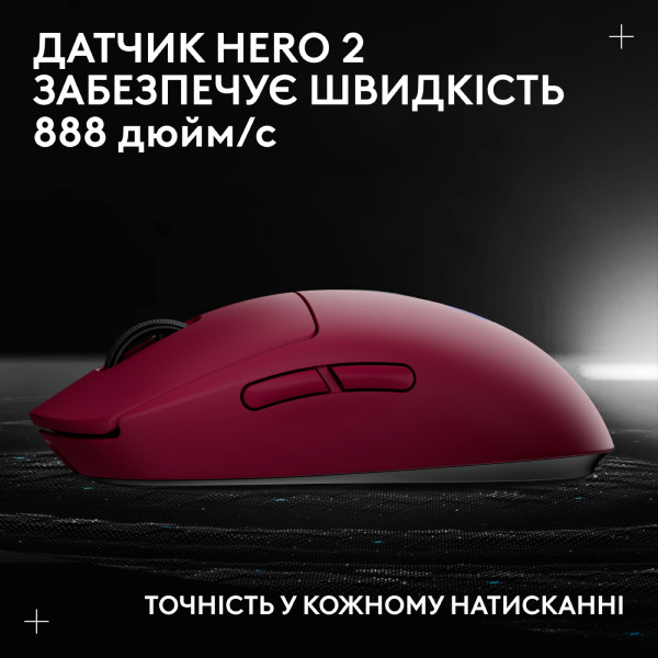Фото - Мышь беспроводная игровая Logitech G PRO 2 LightSpeed Wireless Gaming Mouse Pink (910-007309)
