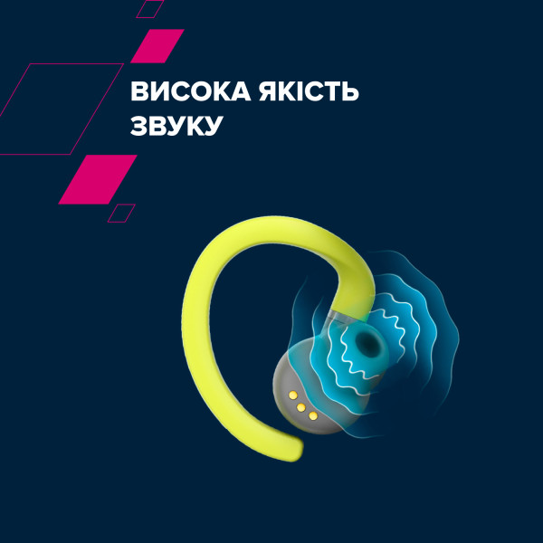 Фото - Наушники вкладыши беспроводные TWS Canyon OnRun 11 Sport Wireless charge Green (CNS-TWS11GR)