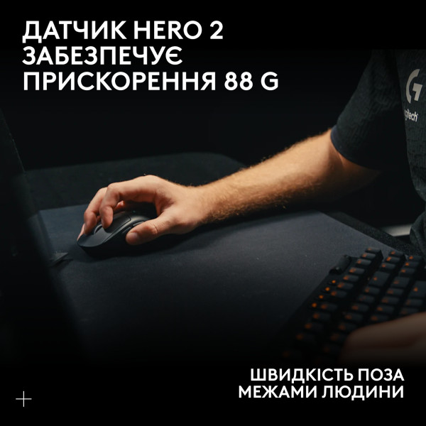 Фото - Мышь беспроводная игровая Logitech G Pro X Superlight 2 LightSpeed Black (910-006630)