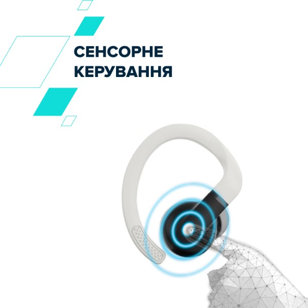 Фото - Навушники вкладиші бездротові TWS Canyon OnRun 11 Sport Wireless charge White (CNS-TWS11W)