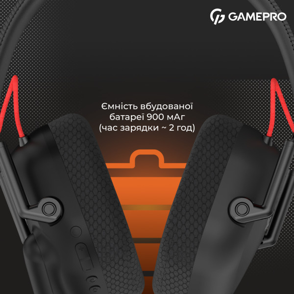 Фото - Гарнітура бездротова ігрова GamePro Genesis Mercury Pro (HSW120B)