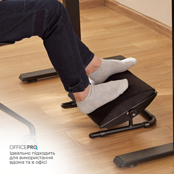 Фото - Подставка для ног регулируемая OfficePro FR960B Black