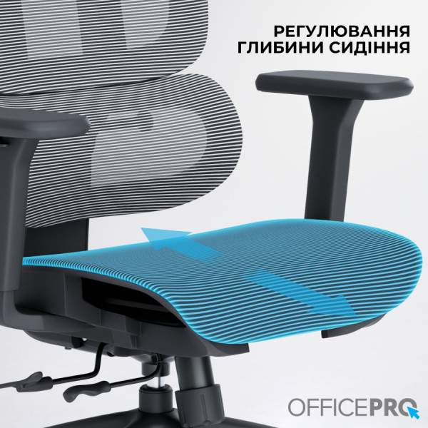 Фото - Крісло офісне OfficePro Skyline (OC680-B-G-G) Black/Gray