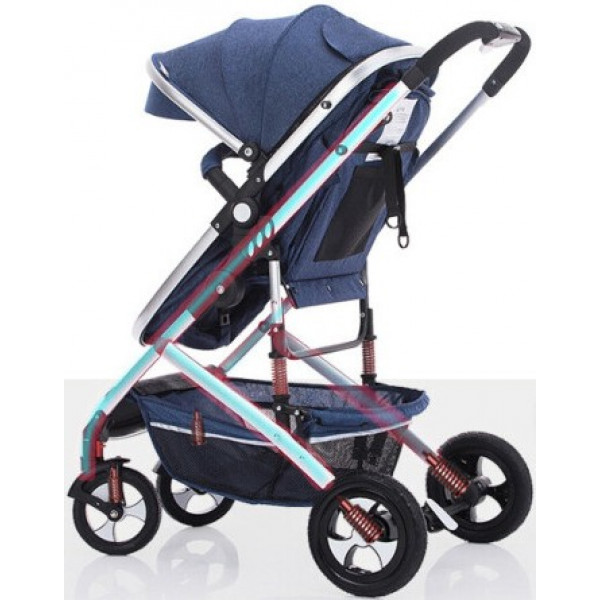 Фото - Коляска трансформер універсальна Jiaobei High landscape Blue (808)