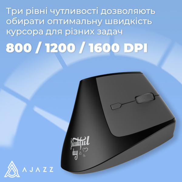 Фото - Миша бездротова ігрова Ajazz i300 Black (i300-B)