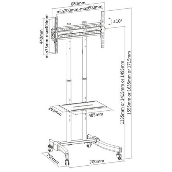 Фото - Крепление для телевизора ITECHmount T1030T  37'' -70''