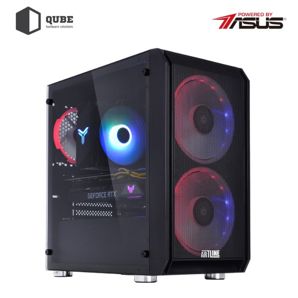 Фото - Системный блок QUBE QB Ryzen 5 5600X RTX 3050 8GB 324 (Ryzen55600XRTX30508GB324)