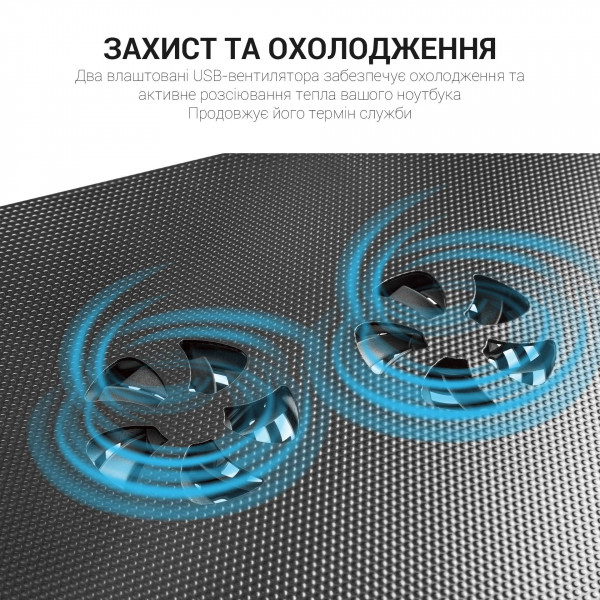 Фото - Підставка під ноутбук охолоджуюча OfficePro CD1230 Black