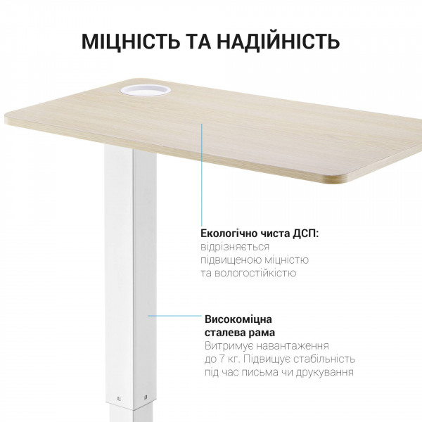 Фото - Стол компьютерный OfficePro ODM366W White