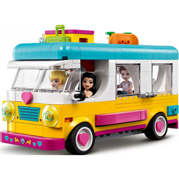 Фото - Конструктор LEGO Friends Лісовий будинок на колесах і вітрильника (41681)