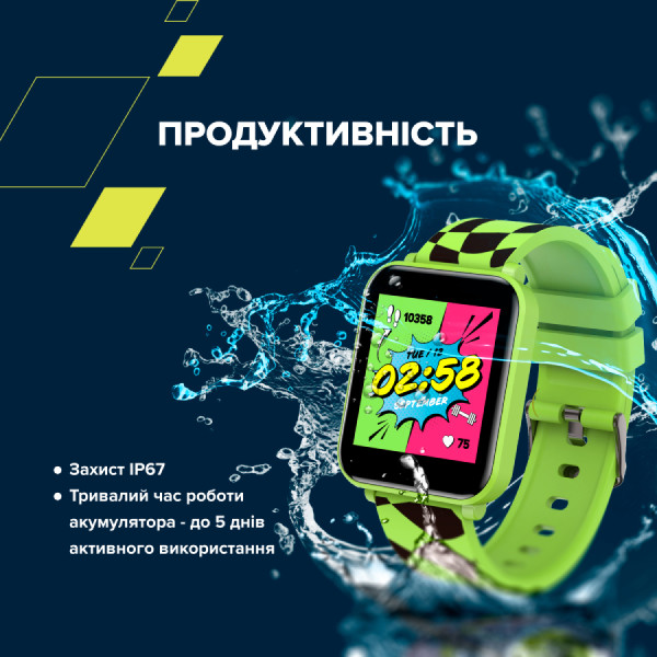 Фото - Уценка - Детские часы Canyon Joyce KW-43 DUAL BT Music Green (CNE-KW43YB)