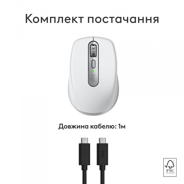 Фото - Мышь беспроводная Logitech MX Anywhere 3S for Mac Pale Grey (910-006946)