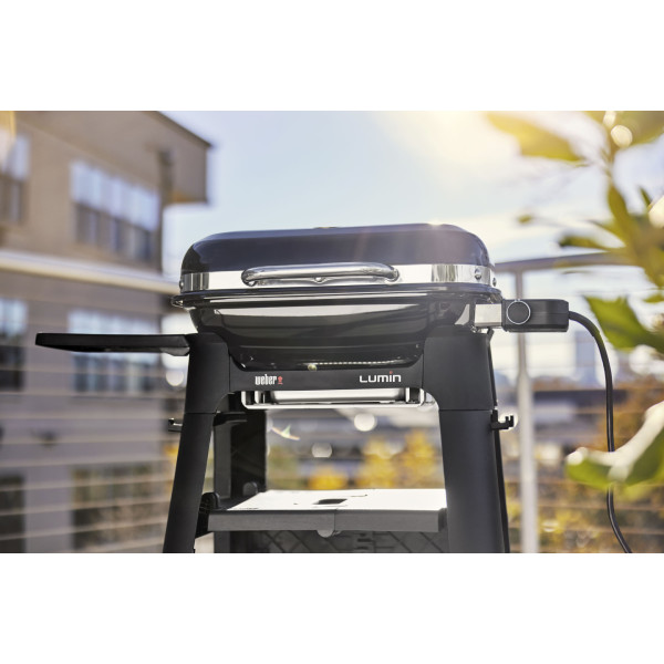 Фото - Гриль-барбекю електричний Weber Lumin 1000 з підставкою Black (91010853)