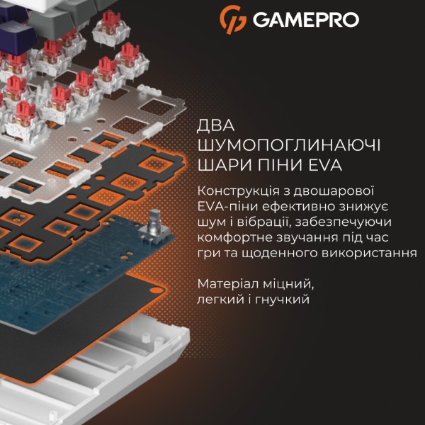 Фото - Клавиатура проводная игровая GamePro Genesis Warden (MK160P)